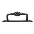 Renovators Supply Manufacturing Kitchen Cabinet Handles 5-1 4 In Black Wrought Iron Birdcage Design Pulls With Mounting