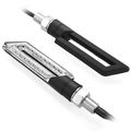 2x 10mm Motorcycle Accessories Silver Racing 40 Led Turn Signal Light Indicator Lens Blinker Universal For Suzuki Honda