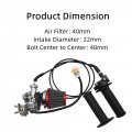 Gxywady Motorcycle Carburetor With Throttle Cable Handle Bar Replacement For Ct90 Ct110 Carb