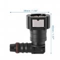 X Autohaux 2pcs Car 3 8 Fuel Line Quick Connector Nylon Hose Pipe Release 90 Degree Female Connect For To 5 16 Id Tubing