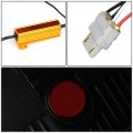 Auto Dynasty Pair Of Black Smoke Lens Dual 3d Led Tube Bar Tail Lights Brake Reverse Lamps Compatible With Ford F150 Lobo 04-08