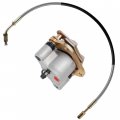 Caltric Brake Caliper W Pad Line Compatible With Polaris Diesel 1999-2000 Sportsman 335 Scrambler 400 4x4 1995-1996 Xpedition