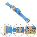 1 Pack Wheel Chock Tie-down Kit 4 Yellow E-track Chocks And 2 Blue E Track Ratchet Straps 7 5 Feet Replacement For Off-road