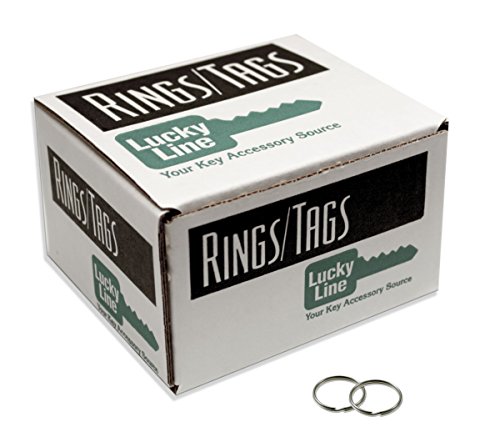 Lucky Line Nickel-plated Tempered Steel Split Rings 7 8 100 Per Box 76300