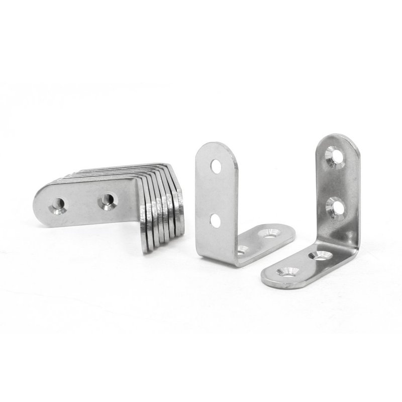 40mm X 17mm Stainless Steel 90 Degree Angle Bracket 10 Pcs