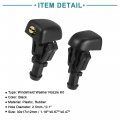 Acropix Front Windshield Washer Nozzles Kit Fit For Ford Taurus Pack Of 4 Black