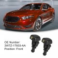 Acropix Front Windshield Washer Nozzles Kit Fit For Ford Taurus Pack Of 4 Black
