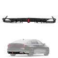 Jmtaat Rear Bumper Diffuser For 2018-2022 Honda Accord Lower Lip Splitter Valance With Led Brake Light Spoiler Plastic Pp 