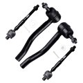 4 Piece Front Inner And Outer Tie Rod End Kit For Nissan Altima 2007 To 2013 Ev800356 Es800357 Es800358 
