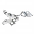 Uxcell 1kn Locking Load Iron Pull-action Latch Adjustable Toggle Clamp With Keyhole