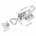 Uxcell 1kn Locking Load Iron Pull-action Latch Adjustable Toggle Clamp With Keyhole