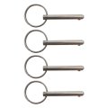4 Pcs Quick Release Pin Diameter 1 Usable Length 1-1 2 Overall Full 316 Stainless Steel For Bimini Top Pin-marine Hardware