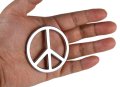 Peace Sign No War Symbol Metal 3d Emblem Badge Sticker With Pre-adhesive For Car Motorcycle Spider Atv Cozy Coupe Fun Love