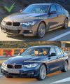 Fits For 2012-2018 Bmw F30 F31 3 Series Sedan Wagon With M Sport Bumper Performance Front Lip Spoiler Splitter Kit- Matt Black