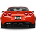 Ipick Image Made For Chevrolet Corvette C6 Black Metal License Plate Frame