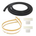Dishwasher Bottom Lower Door Gasket Seal Exact 154827601 809006501 Lower And154701001 Splash Shield Kit Replacement For
