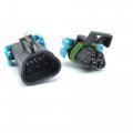 Hisport 5 Pin Male Female Set Headlight Assembly Pigtail Connector For Gm Pontiac G6 