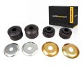 Strut Rod Bushing Set For 1994 1995 1996 Cadillac Deville Natural Rubber 1 35 In Length Black Front Position