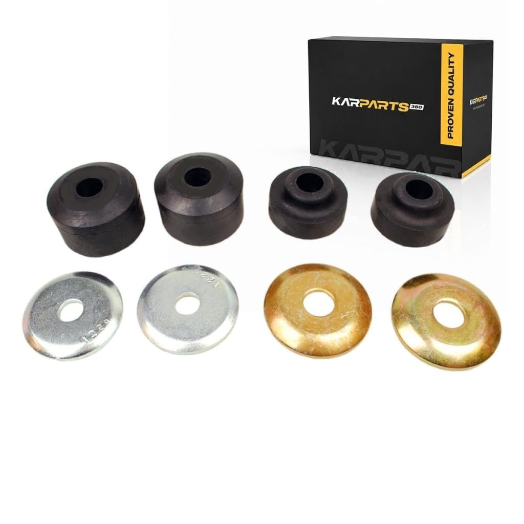 Strut Rod Bushing Set For 1994 1995 1996 Cadillac Deville Natural Rubber 1 35 In Length Black Front Position