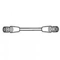 Leviton C5851-12g Rg59 Coaxial Cable With Molded On Gold F Connector Plugs Each End Black 12-foot 