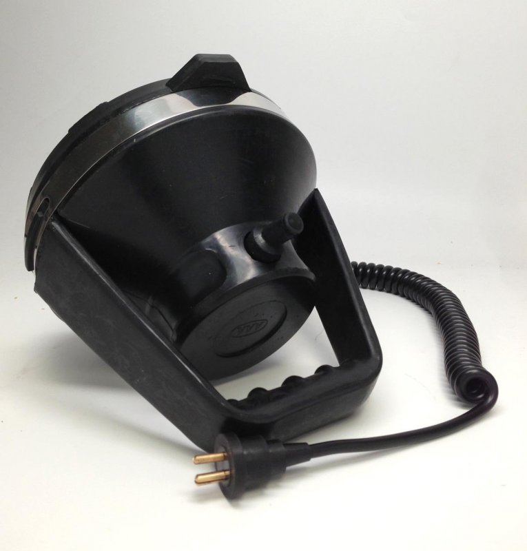 Marine Boat Spot Light 12v 55w Halogen Beam Waterproof Ip67 Die Cast Aluminum Housing With Plug And Socket 6 12 In Diameter