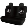 Mintulipy Astronaut Print Full Set Automotive Seat Covers 2 Pieces Front Car And Back Cover Nonslip Cushion Protector