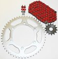 Red O Ring Chain And Sprocket 15 49 114l For Yamaha 1999 Yz400 01-02 Wr426 F