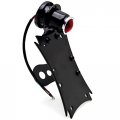 Black Side Axle Mounted Verticle Horizontal License Plate Assembly With Integrated Taillight And Brake Light Enhance Your Bike