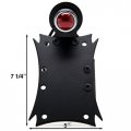 Black Side Axle Mounted Verticle Horizontal License Plate Assembly With Integrated Taillight And Brake Light Enhance Your Bike