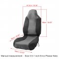 Uxcell 1 Pcs Dark Gray Black Universal High Back Bucket Seat Cover For Most Auto Car Truck Suv