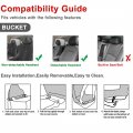 Uxcell 1 Pcs Dark Gray Black Universal High Back Bucket Seat Cover For Most Auto Car Truck Suv
