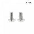 Uxcell Square Head Bolt 2pcs M8x16mm Fully Thread 304 Stainless Steel Grade C Machine Screws