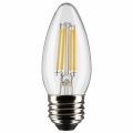 Satco 4w Led B11 Medium Base Replacement Lamp Pack Of 2 In Traditional Style-3 58 Inches Length And 1 38 Wide-clear F 
