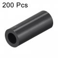 Uxcell Abs Round Spacer Washer Id 4 2mm Od 7mm L 25mm Plastic Standoff For 3d Printer Tv Wall Mounting Electrical Outlet Black