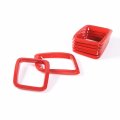 Grille Grill Cover Inserts Frame Trims Kit For Jeep Compass 2017 2018 2019 Red Abs Front 7 Piece Set