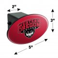 Western Oregon University Primary Logo Oval Tow Hitch Cover Trailer Plug Insert 2