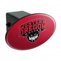 Western Oregon University Primary Logo Oval Tow Hitch Cover Trailer Plug Insert 2