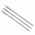 Uxcell 3 Pcs H3 3mm Ball End Screwdriver Bits S2 Steel Magnetic 5 1 Inch Long Drill Bit With 4 Hex Shank