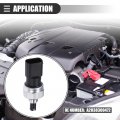 Motoforti A C Pressure Transducer Valve Sensor Switch For Mercedes-benz C230 2002-2005 Metal No A2038300472 Black