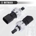 Motoforti A C Pressure Transducer Valve Sensor Switch For Mercedes-benz C230 2002-2005 Metal No A2038300472 Black
