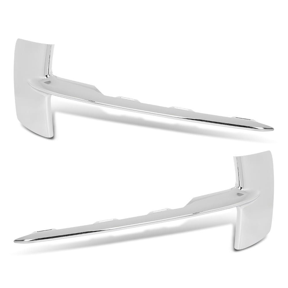 Front Bumper Trim Grille Molding Kit For Bmw X5 2014 2018 Silver Chrome Finish Fits Sdrive35i Xdrive35d Xdrive35i Xdrive50i And