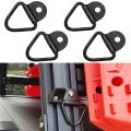 Moebulb Cargo Tie-down V-ring Anchors Black Steel Bolton Trailer Tie Down For Trailers Trucks And Warehouses Replacement D-ring 