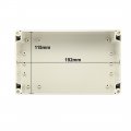 Uxcell 200 X 120 113mm Electronic Abs Plastic Diy Junction Box Enclosure Case W Clear Cover