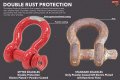 Mytee Products 3 8 Anchor Shackle Forged Carbon Steel W Alloy Screw Pin Load Limit 1 0 Ton 200 Lbs  Double Rust Protection