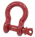 Mytee Products 3 8 Anchor Shackle Forged Carbon Steel W Alloy Screw Pin Load Limit 1 0 Ton 200 Lbs  Double Rust Protection 