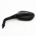 Universal Fit Adjustable Mirror Set 8mm Rh Thread Mid Size Flat Black Motorcycle Scooter 4237 