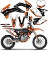 Team Racing Graphics Kit For Ktm 2016-2017 Xcf Scatter 