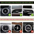 Aumohall 10 Pieces Car Air Conditioner Decoration Strip Diy Interior Moulding Trim For Vent Outlet Auto Accessories Violet