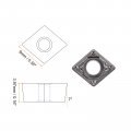 Uxcell Carbide Turning Inserts Ccmt09t308hq Milling Groove Cutting Tool For Scfc Series Holder 2pcs