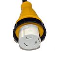 Hqrp Rv Electrical Power Cord Adapter 30a Male Tt-30p To 50a Twist Lock Female Ss2-50r 10awg 3 Stw 12 Plus Uv Meter